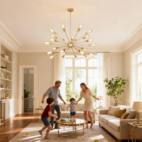 Large Gold Chandelier