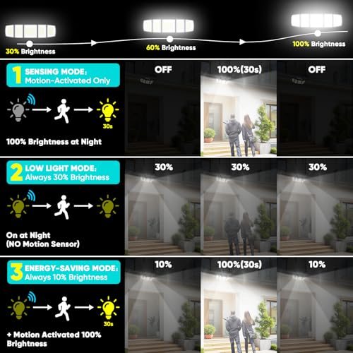 Solar Lights Outdoor Waterproof Motion Sensor (2 Count)