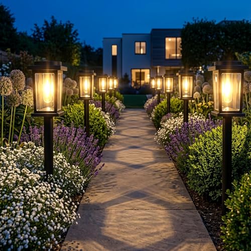 Solar Pathway Lights Outdoor (12 Count)