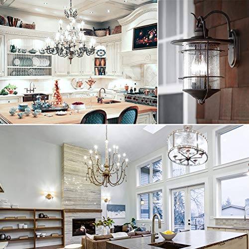 4W Vintage Candelabra LED Bulbs Dimmable (6 Count)