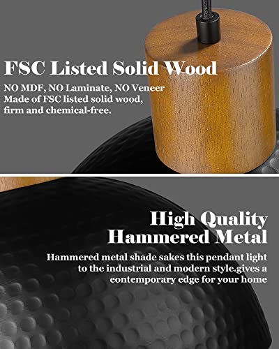 12" Hammered Metal Pendant Light