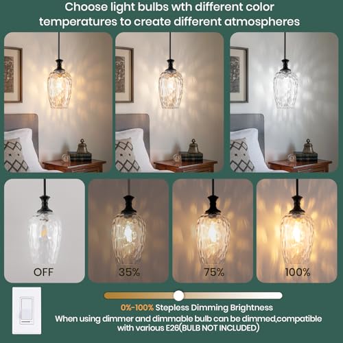 Glass Pendant Lights Kitchen Island