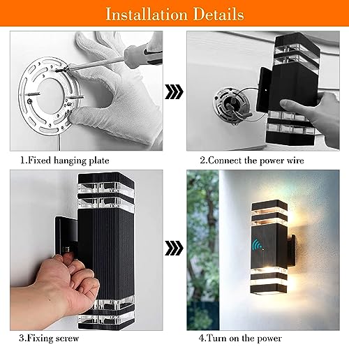 Dusk to Dawn Outdoor Wall Light (4 Count)