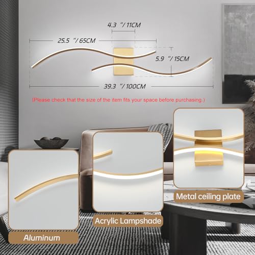 Modern Led Wall Light Set of Two