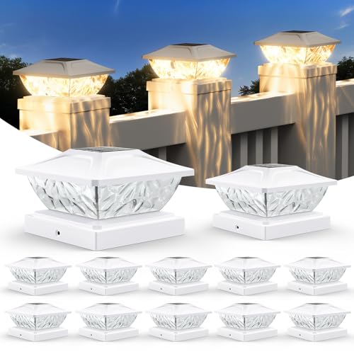 12 Pack Solar Post Cap Lights (12 Count)