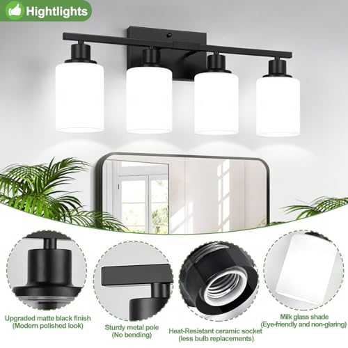 4 Light Bathroom Light Fixtures