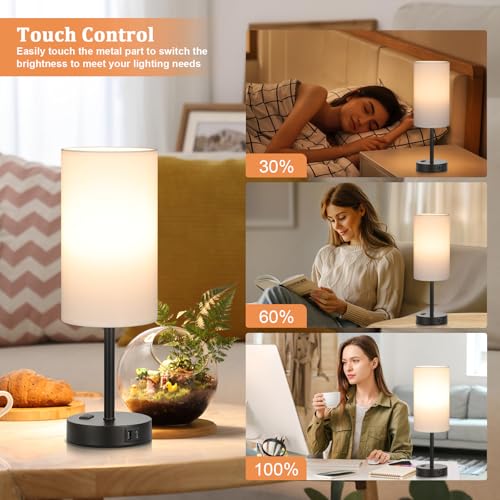 Touch Bedside Table Lamps Set of 2 (2 Count)