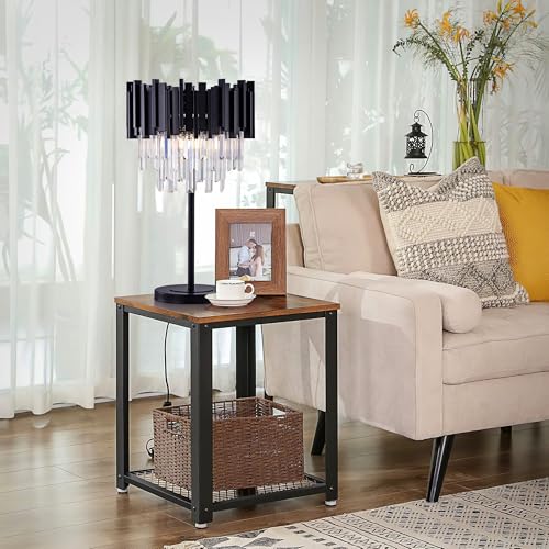 Black Crystal Table Lamp (3 Count)