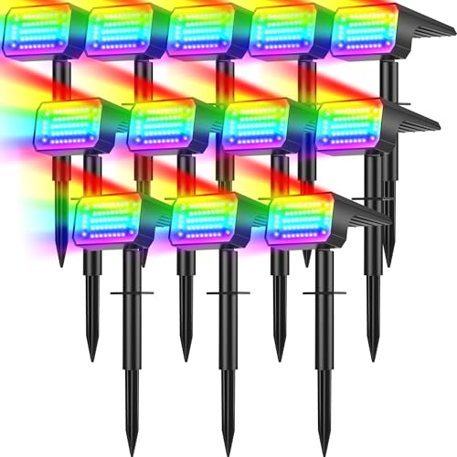 Solar Spot Lights Outdoor (12 Count)