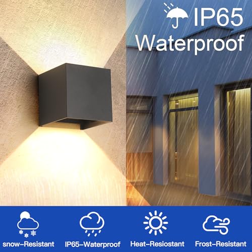 4 Pack LED 20W Outdoor Wall Lights Exterior (4 Count)