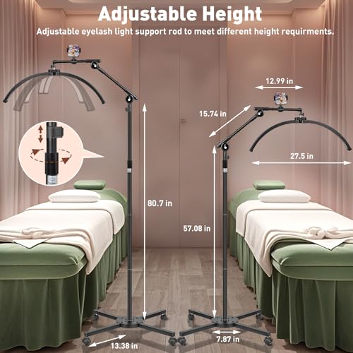 2026 Half Moon Eyelash Esthetician Light with 4