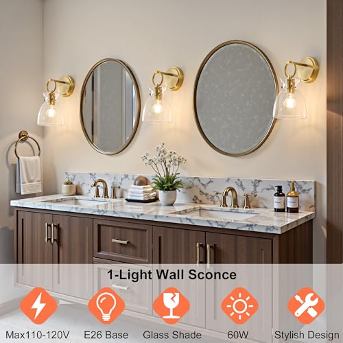 Gold Wall Sconce 1