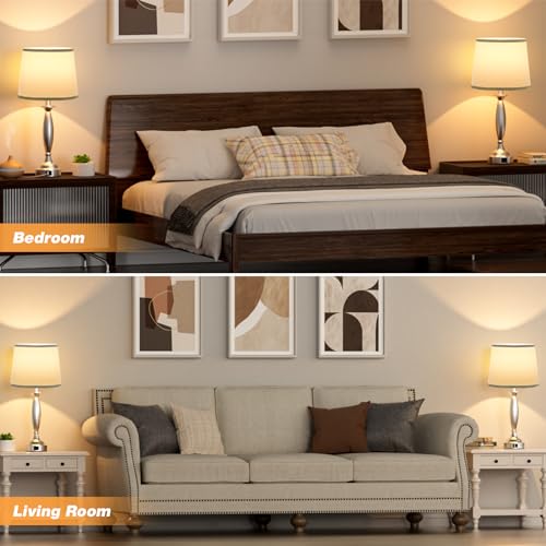 Bedroom Lamps for Nightstand (2 Count)