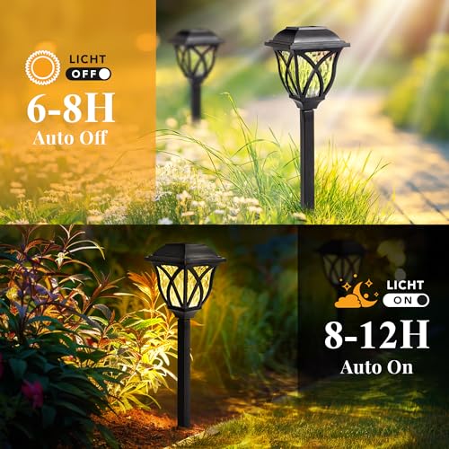 6 Pack Solar Lights Outdoor Waterproof (6 Count)