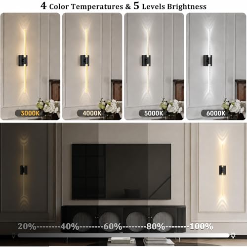 Battery Operated Wall Sconces Set of 2 (2 Count)