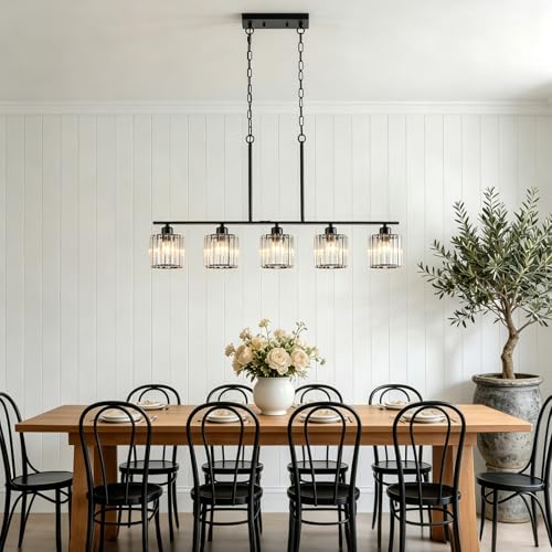 36" Black Chandeliers for Dining Room