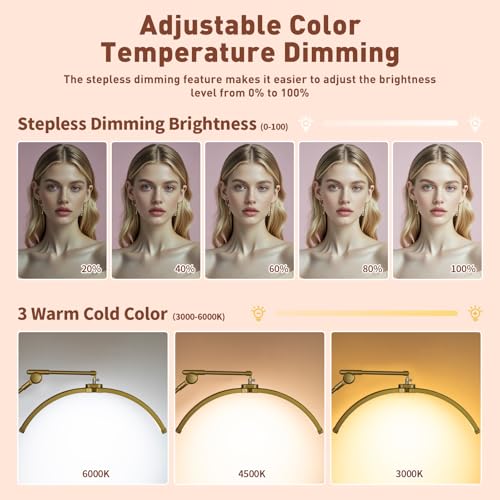 2026 Half Moon Eyelash Extension Light with 4