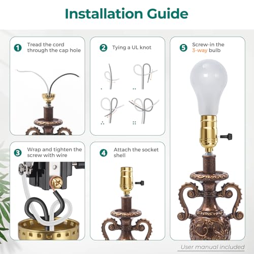 UL Listed 3 Way Lamp Socket Replacement