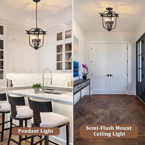 Black Farmhouse Chandelier