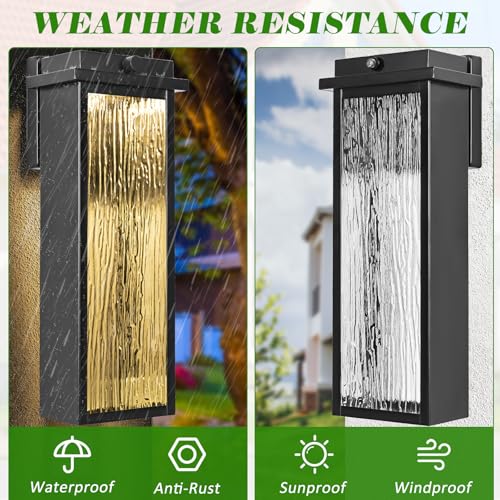 20" Extra Large Dusk to Dawn LED Outdoor Wall Lights 2 Pack (2 Count)