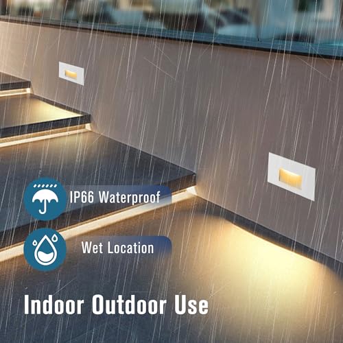 Outdoor LED Stair Lights Indoor Step Lights 120V Dimmable (12 Count)