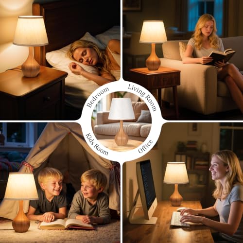16.1" Touch Table Lamp for Nightstand (2 Count)
