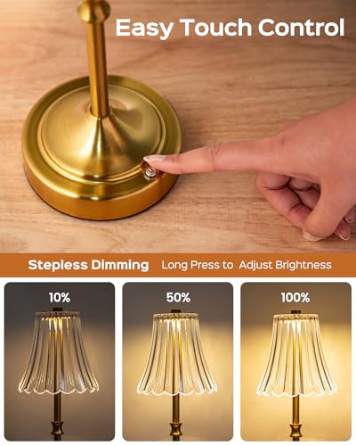 Vintage Cordless Table Lamp