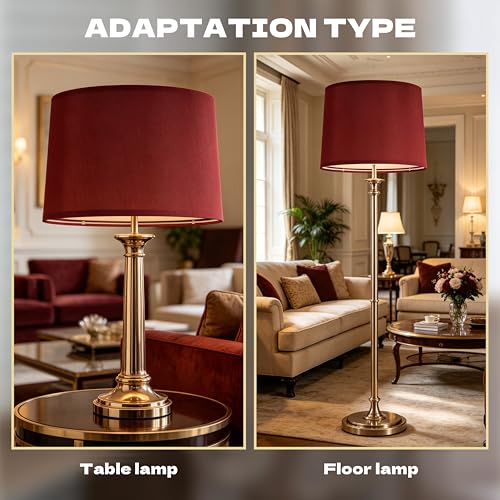 Burgundy Lamp Shade Set of 1