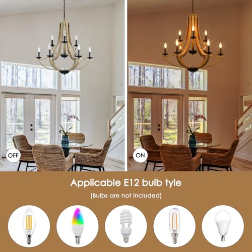 Farmhouse Chandeliers for Dining Room Light Fixture