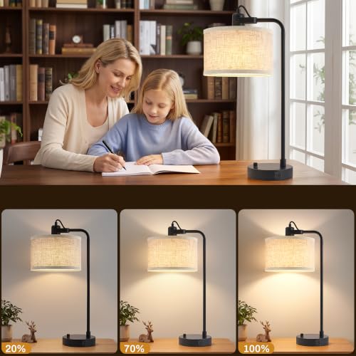 Black Table Lamp Set of 2