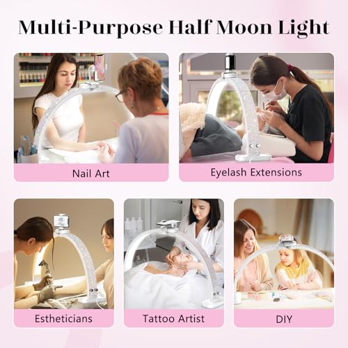 Half Moon Light for Nail Desk