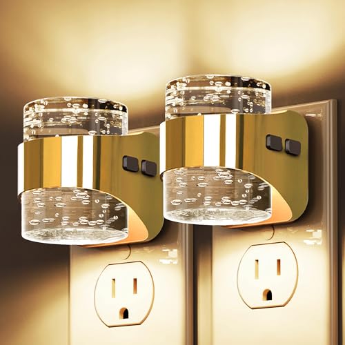 Night Light 2 Pack 3000K Bubble Night Lights Plug into Wall (2 Count)