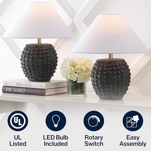 Effie 18.25" Ceramic Hobnail Table Lamp