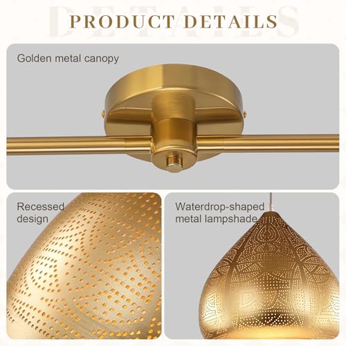 Gold Moroccan Pendant Light 2