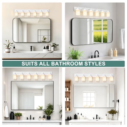 Bathroom Light Fixture White