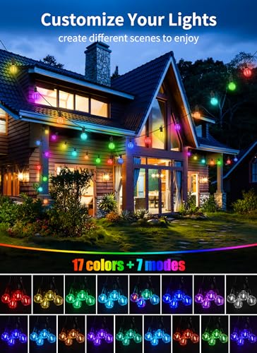 Outdoor String Lights 58 Feet G40 LED Patio Lights (58 Foot)