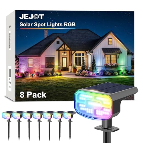 Solar Spot Lights Outdoor Waterproof (8 Count)