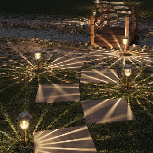 Solar Pathway Lights Outdoor (6 Count)