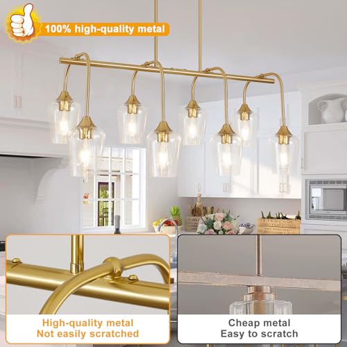 38" Gold Chandelier for Dining Room