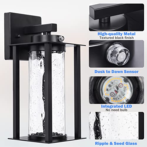 Modern LED Dusk to Dawn Outdoor Light Fixtures (2 Count)