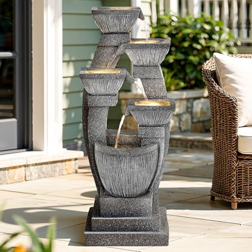 40.5" Outdoor Fountain LED 4
