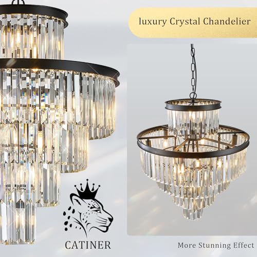 24" Modern Crystal Chandeliers