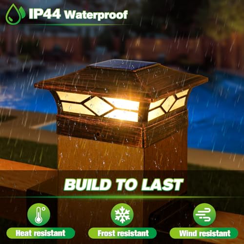 Solar Post Cap Lights Outdoor 12pack (12 Count)