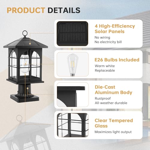 Solar Post Light Outdoor
