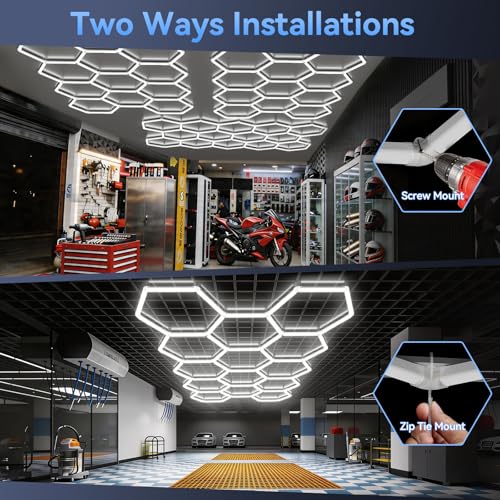 Hexagon LED Garage Light