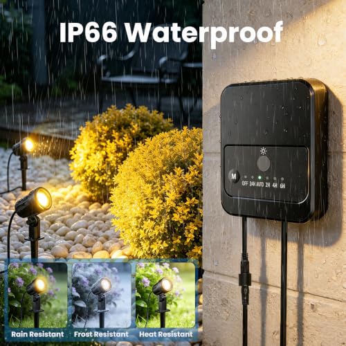 All-in-One Low Voltage Landscape Lighting Kit, Dusk to Dawn, 8-Pack