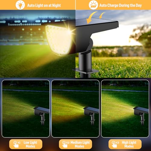 Solar Lights Outdoor Waterproof IP65 (4 Count)