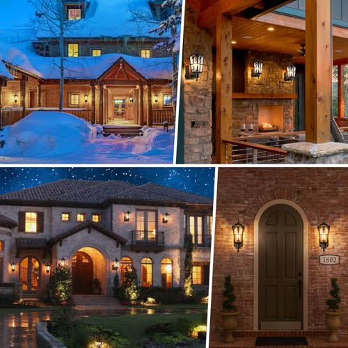 16’’ Large Outdoor Wall Lights with Outlet