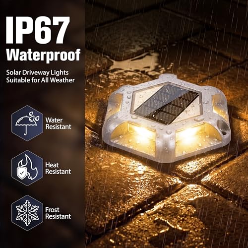 Solar Dock Driveway Deck Outdoor Pathway LED Lights (16 Count)