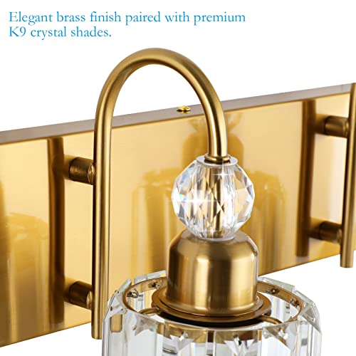 Gold Crystal Vanity Lights for Bathroom 6